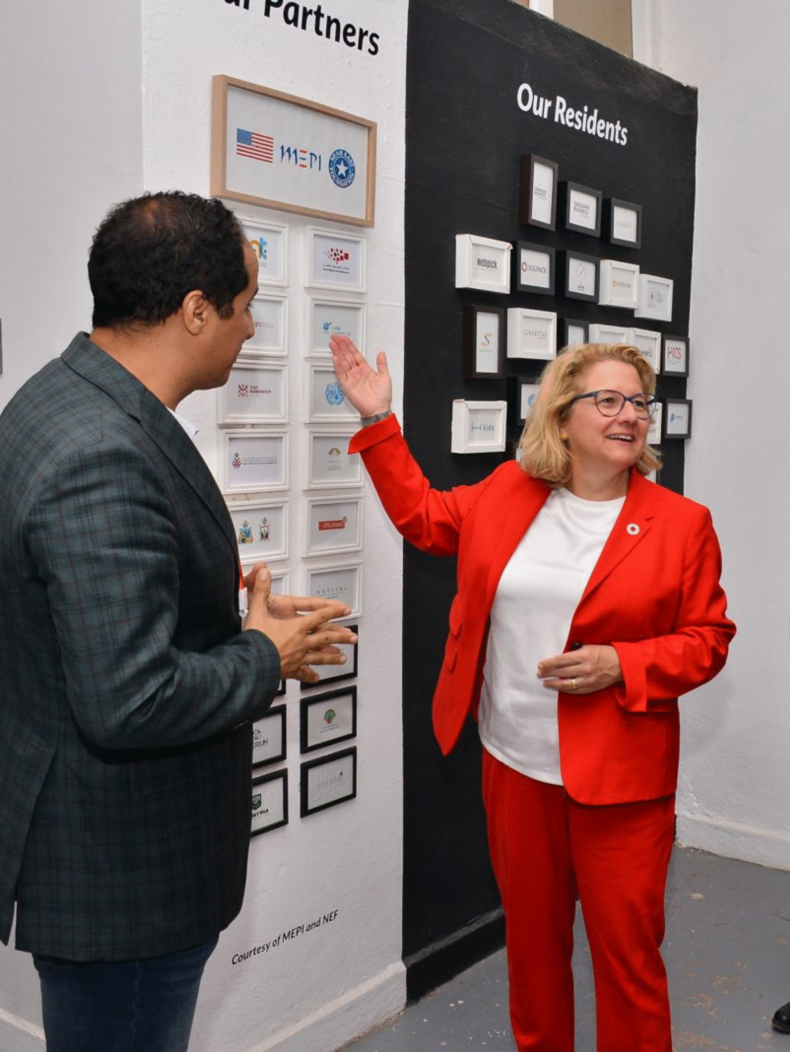 Visite commission allemande EBF Madame, la Ministre du BMZ, Svenja Schulze